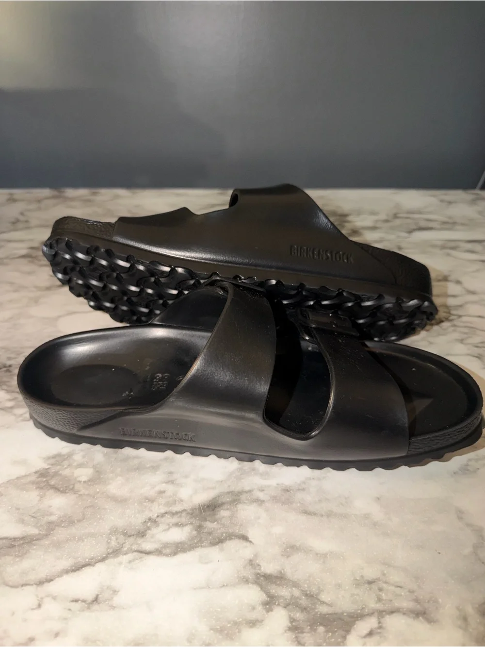Birkenstock rubber sandals